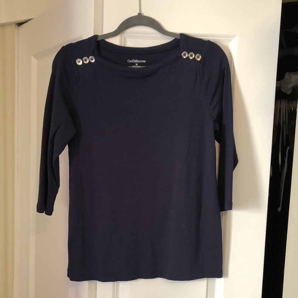 Croft & Barrow Navy blue shirt